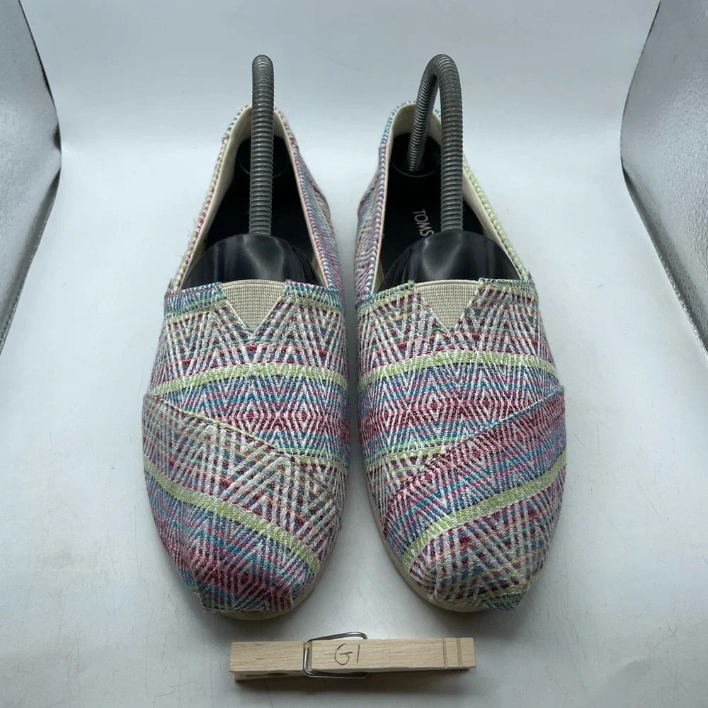 Toms Alpargata Colorful Women's Slip-On Shoes size 8